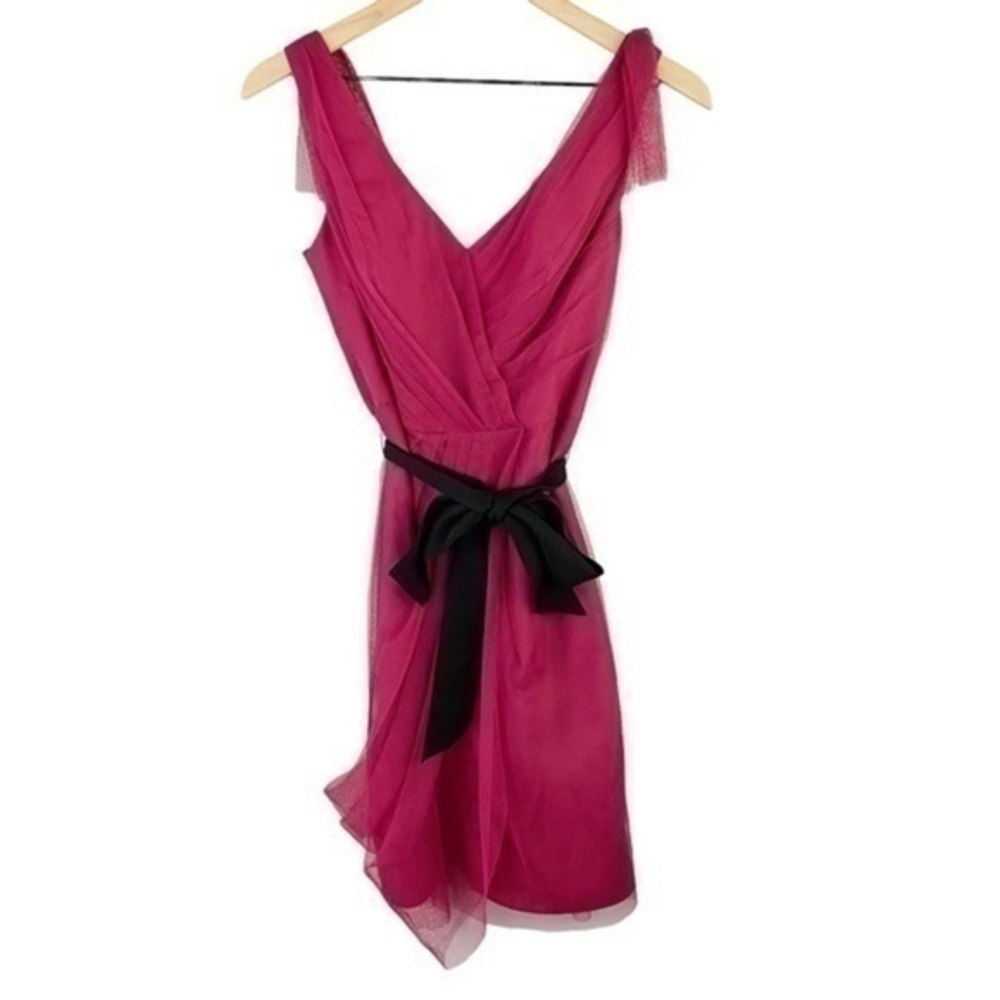 Glamour‎ X White By Vera Wang Tulle Mini Dress 2 Pink Black